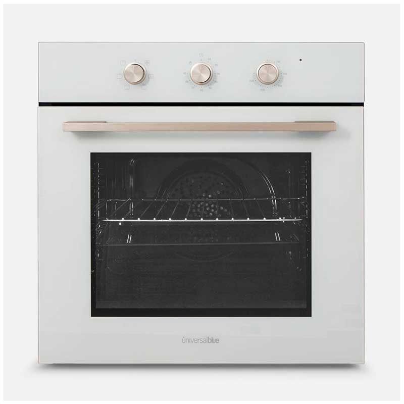 Misti 4006W Universal-Multifunktionsbackofen, blau, 67 l, 2170 W, 6 Funktionen, weiß, 59 x 59,5 x 56,5 cm