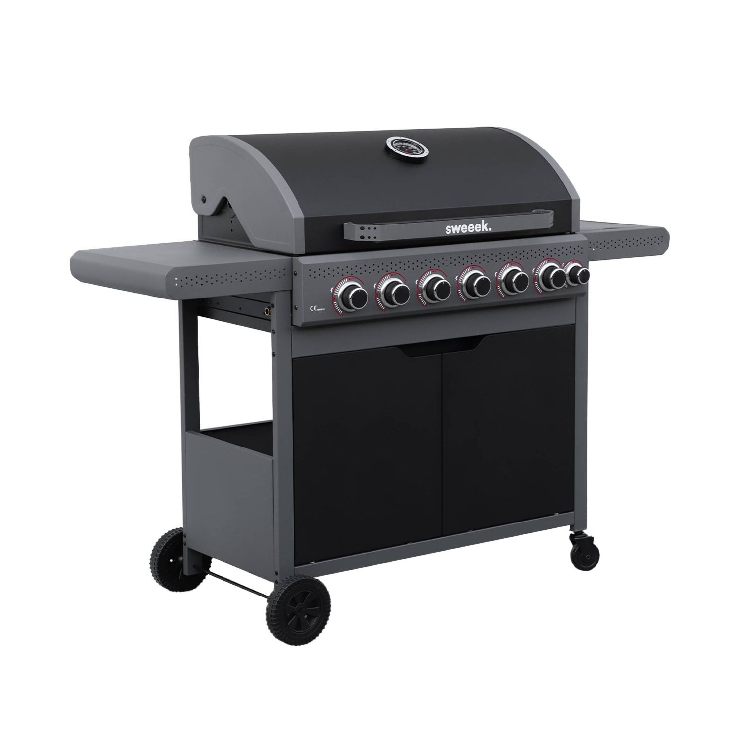 Edmond Black Gasgrill – 6 Brenner + 1 Seitenbrenner | Sweeek