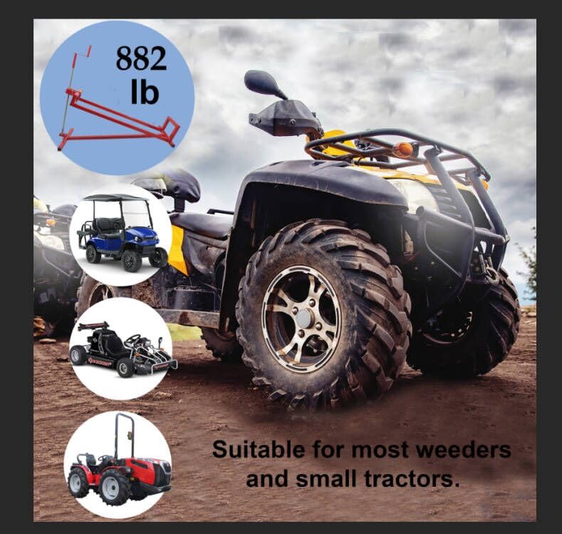 2025 Rasenmäher-Hebebühne – Hebebühne mit einer Tragfähigkeit von 400 kg für Gartentraktoren und Rasenmäher