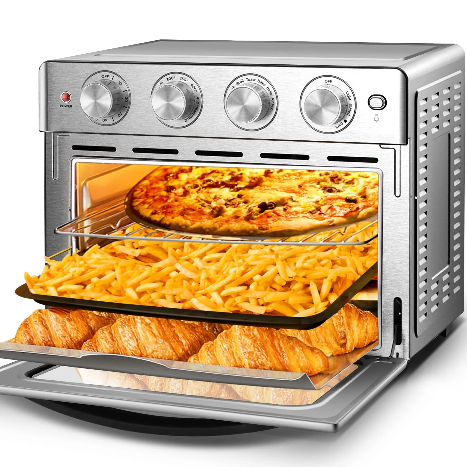 2025 Air Fryer Toaster Oven 16QT – All-in-One Konvektionsofen und Heißluftfritteuse