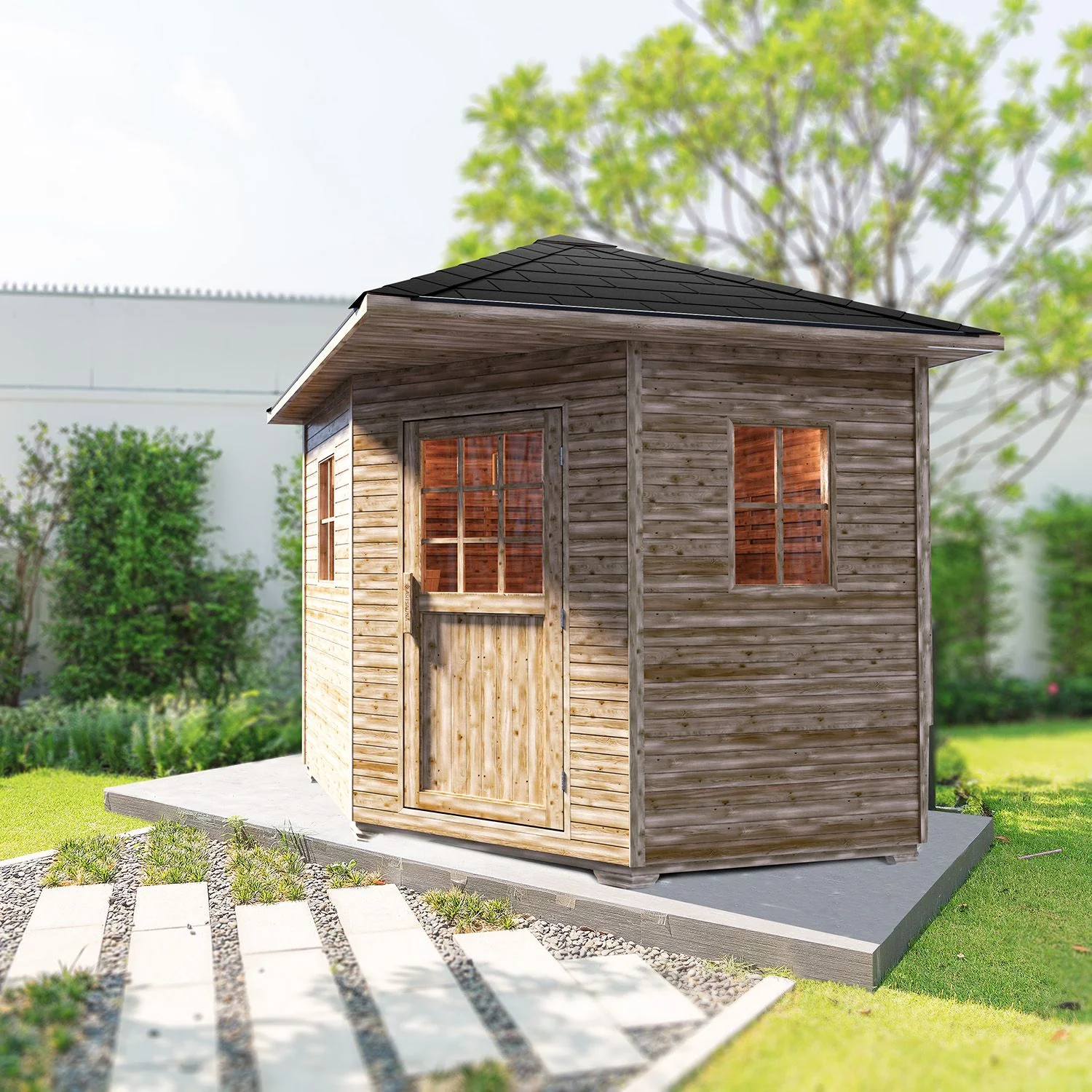 2025 Eldur Außensaunahaus – 8 kW