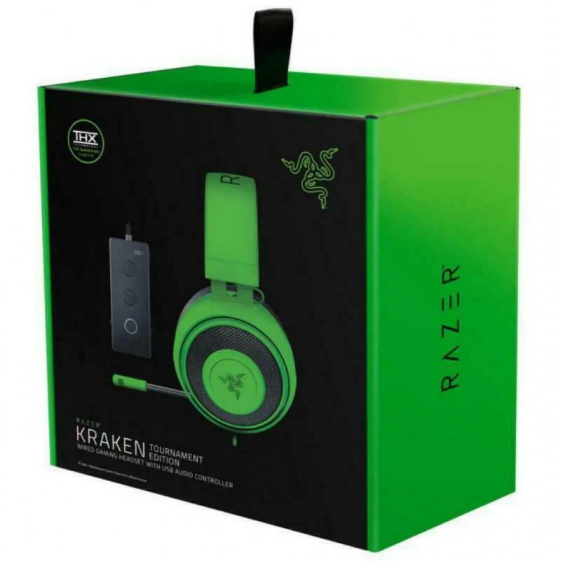 Razer Gamer Kraken Green Tournament Edition USB 7.1 Kopfhörer (2025)