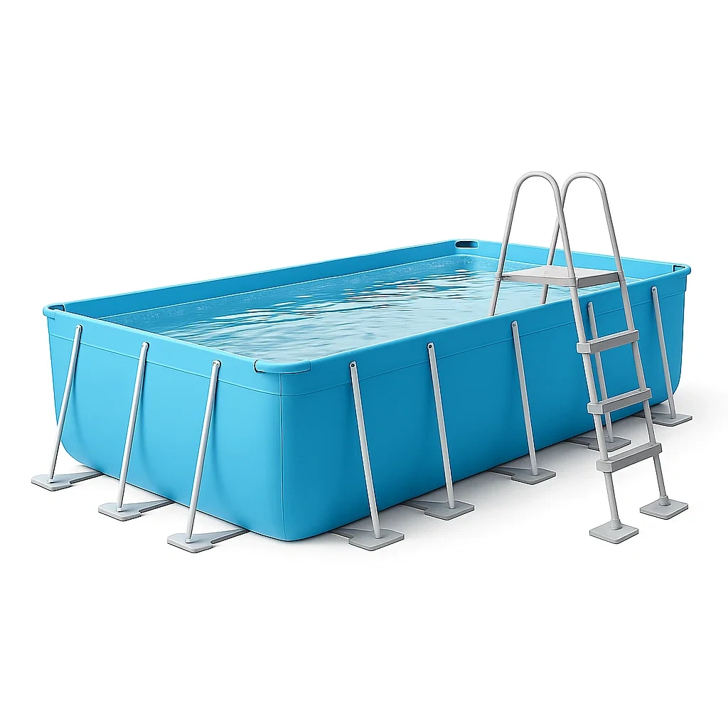 Piscine tubulaire rectangulaire amovible 532 x 265 x 119 cm bleue avec filtre et échelle zSGIsfX194NY