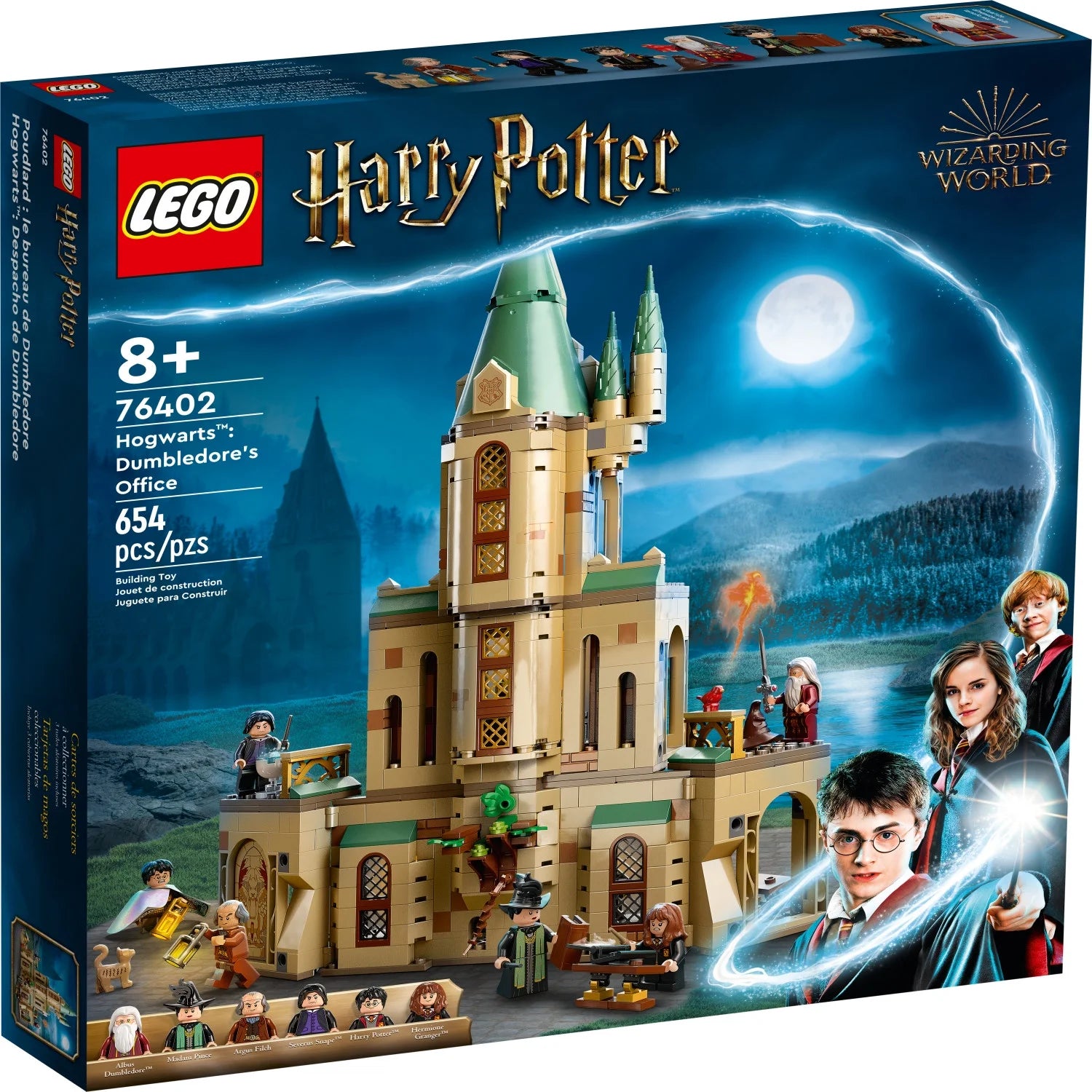 LEGO Harry Potter Hogwarts: Dumbledores Büro 76402 – Spielzeugschloss mit Sprechendem Hut, Schwert von Gryffindor und 6 Minifiguren, für Kinder ab 8 Jahren