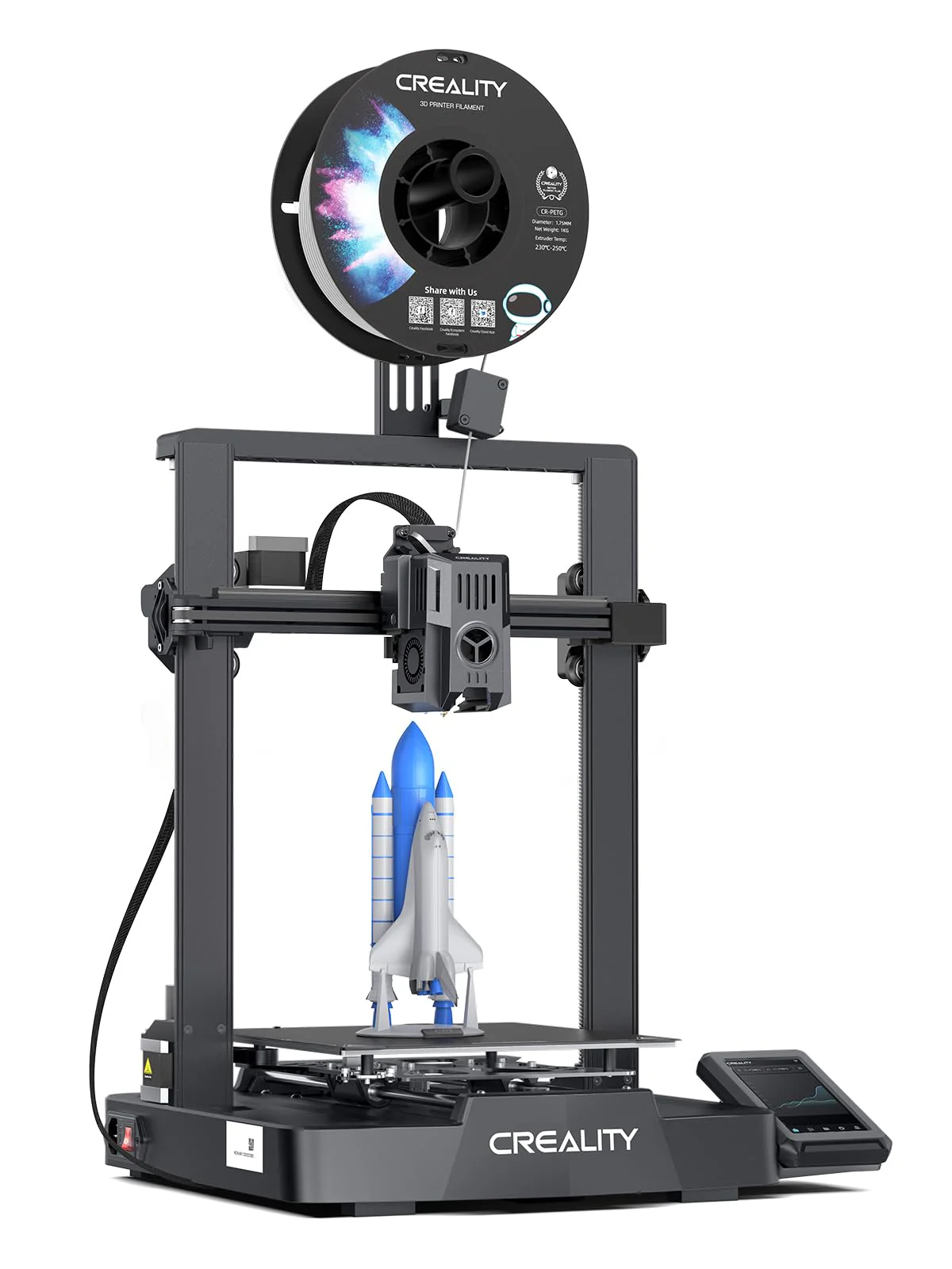 Creality Ender-3 V3 KE 3D-Drucker (Modelljahr 2025). Hohe Druckgeschwindigkeit von 500 mm/s.