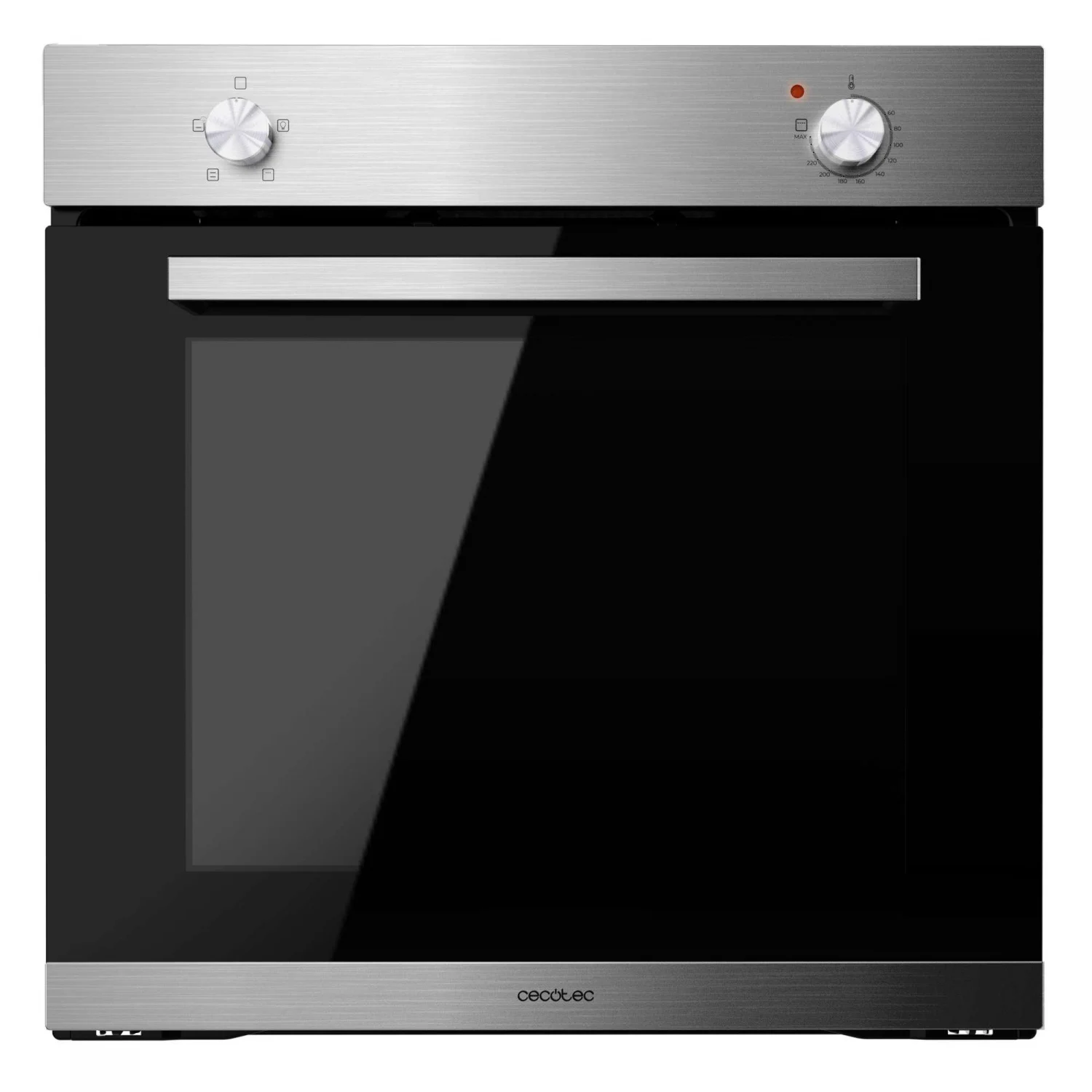 Cecotec Bolero Hexa C126000 Line+ A Konventioneller Backofen, 2,8 kW, 77 l, Klapptür, 4 Kochfunktionen, Energieeffizienzklasse A – Grau