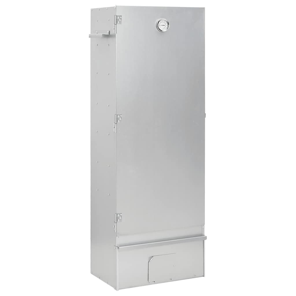 Räucherofen mit Holzspänen, verzinkter Stahl, 44,5 x 29 x 110 cm, Vidaxl