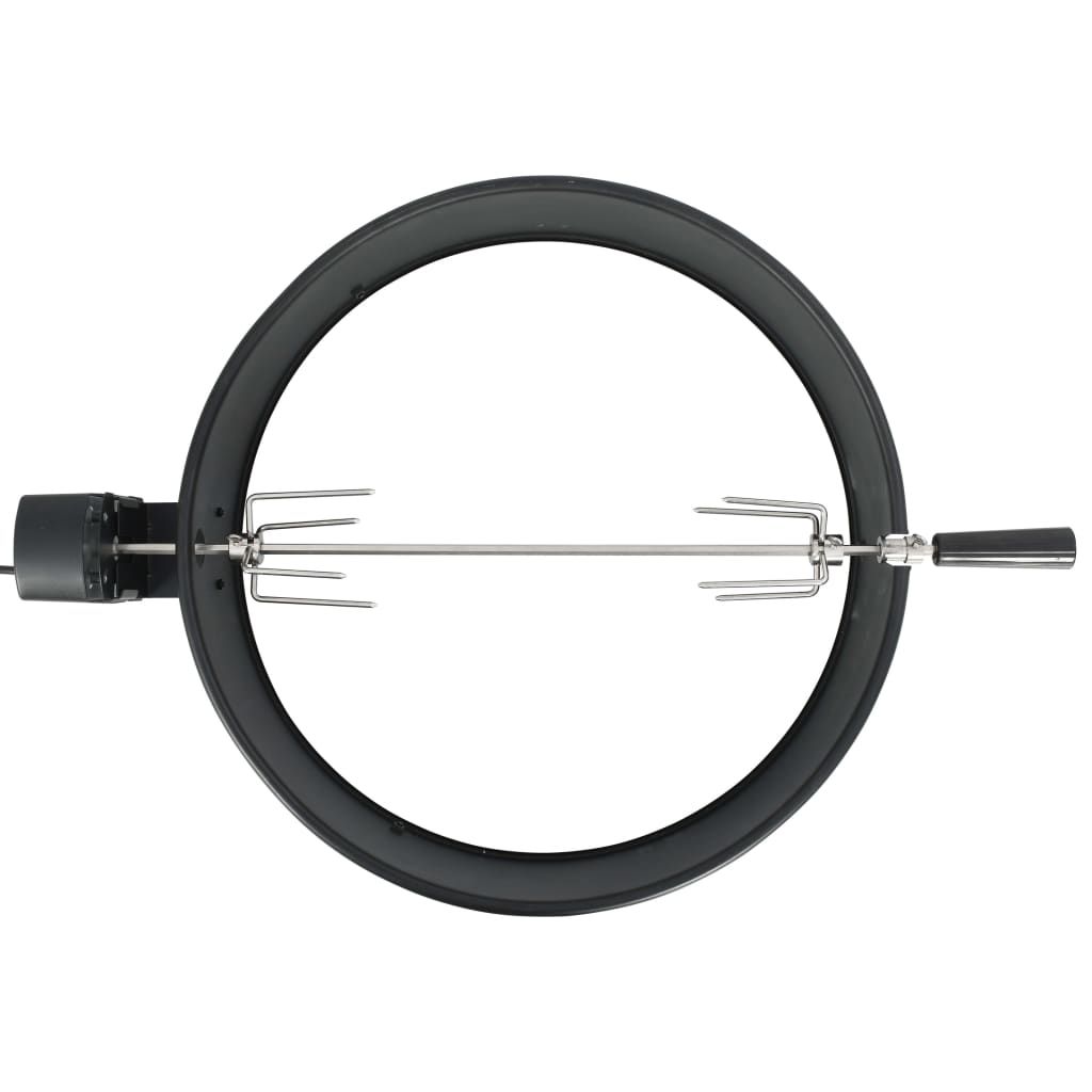 Schwarzes BBQ-Grillring-Set 57 cm Vidaxl
