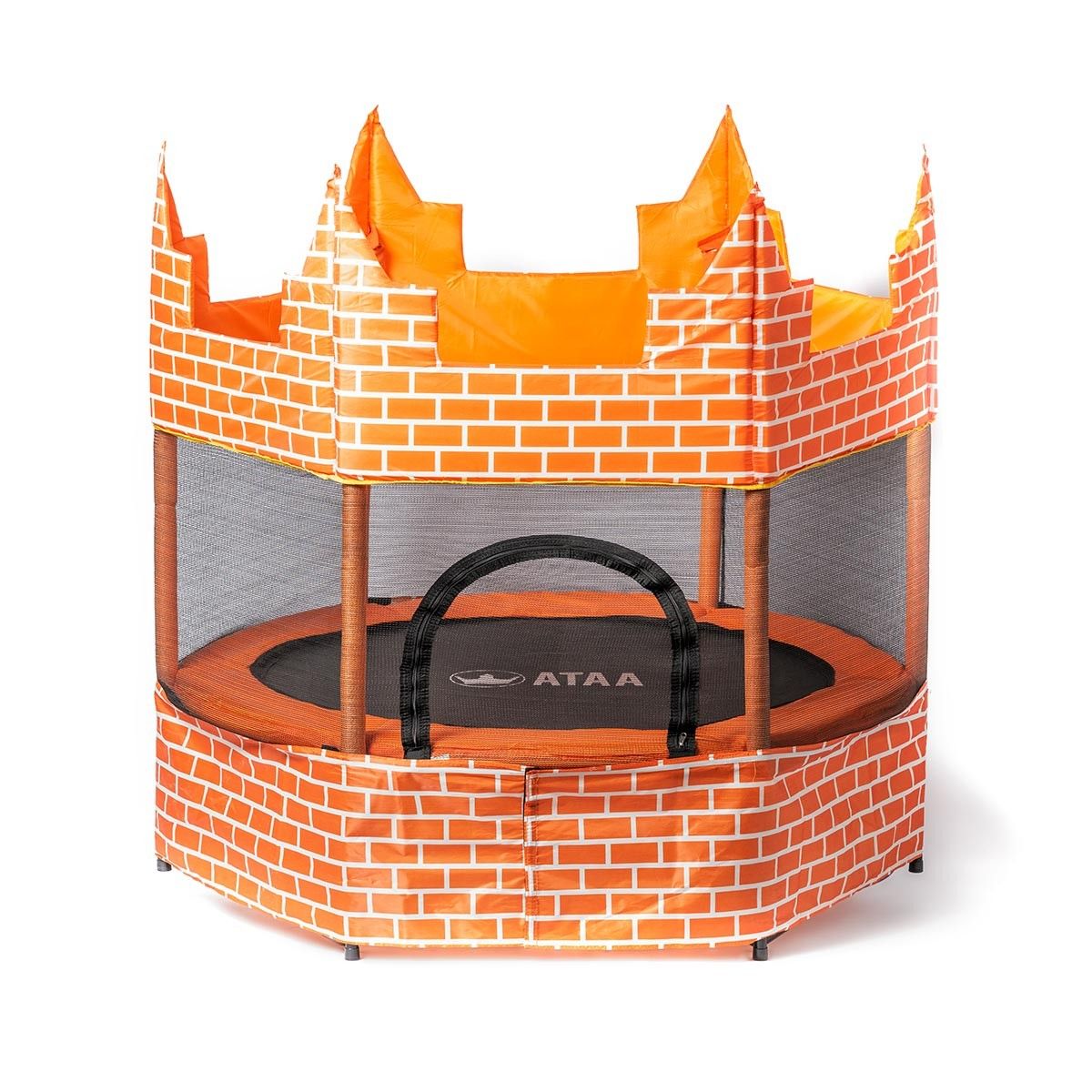 Orange Castle Trampolin – Outdoor-Spiele und Spielzeug für Kinder