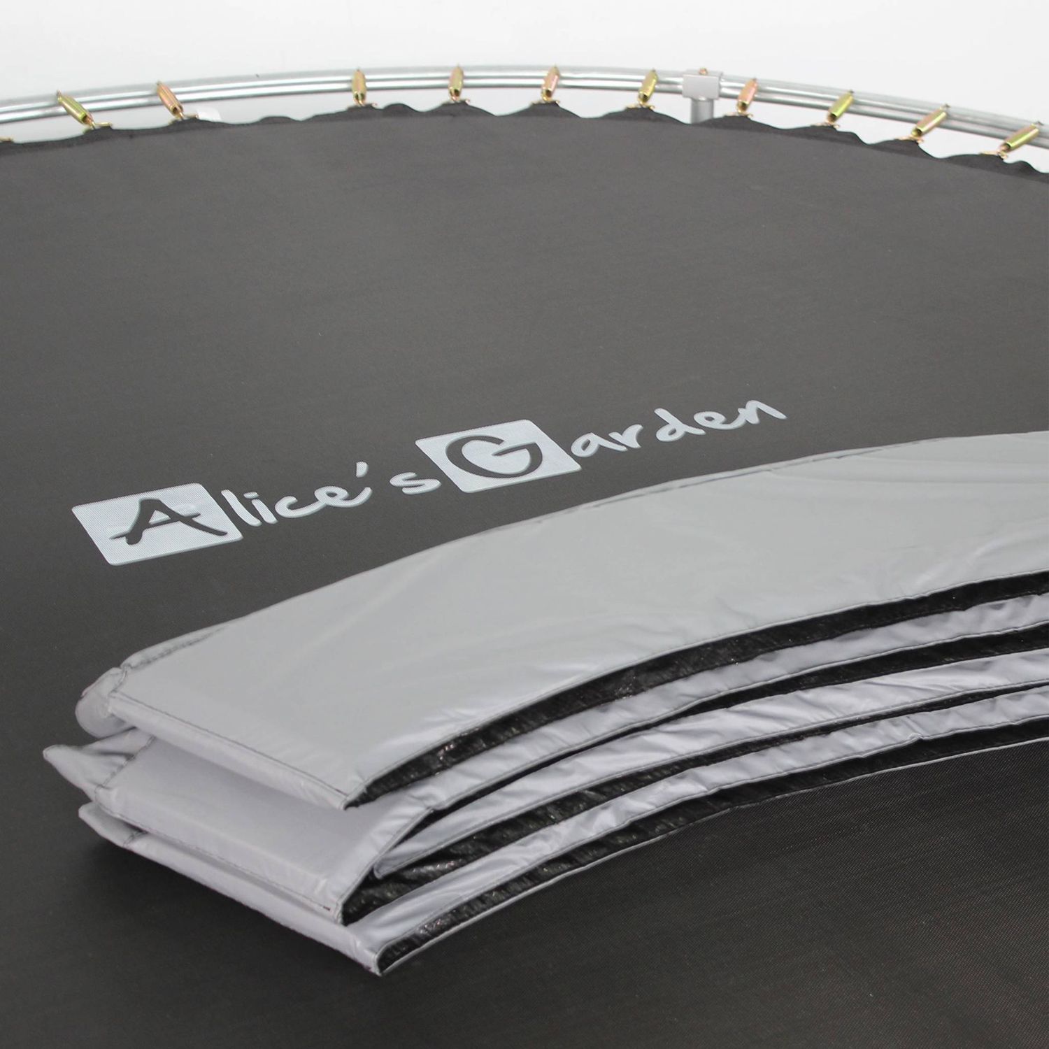 305 cm Trampolin mit Sicherheitsnetz, Grau