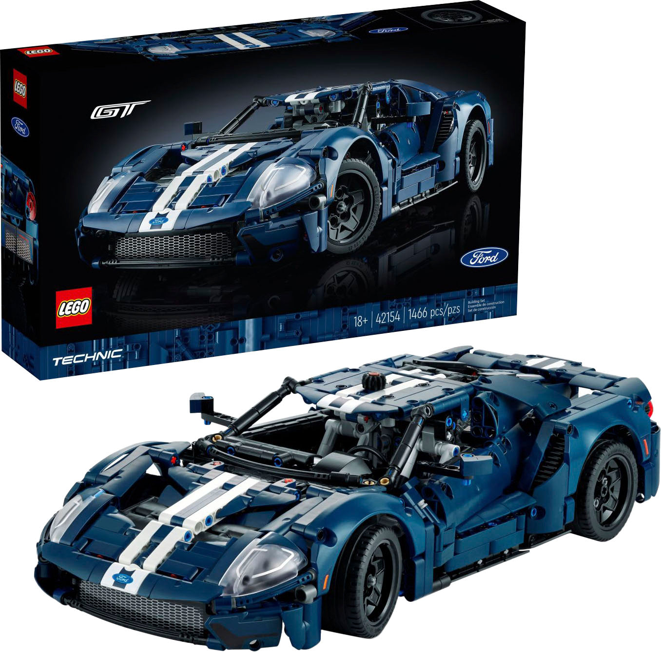 LEGO Technic 2022 Ford GT Automodell für Erwachsene 42154