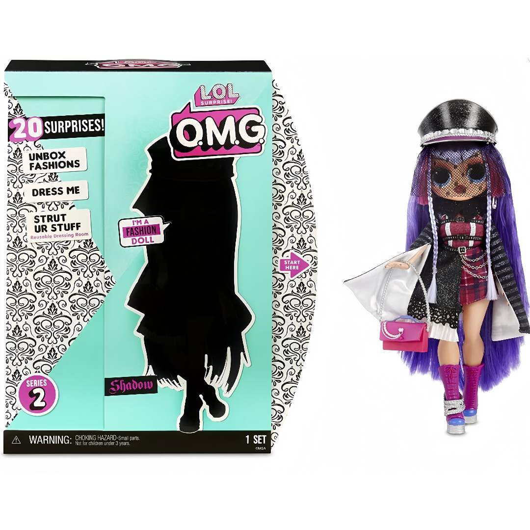 L.O.L. Surprise! O.M.G. Shadow Fashion Doll mit 20 tollen Überraschungen