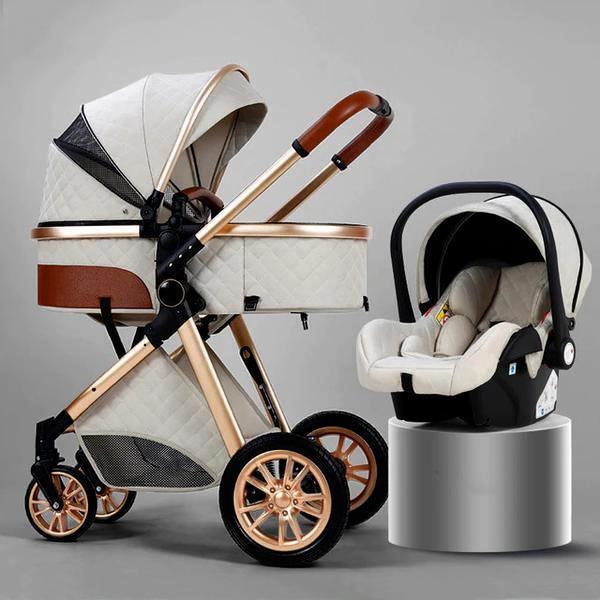 Premium 3-in-1 Kinderwagen-Set mit Autositz – Komplettes Reisesystem