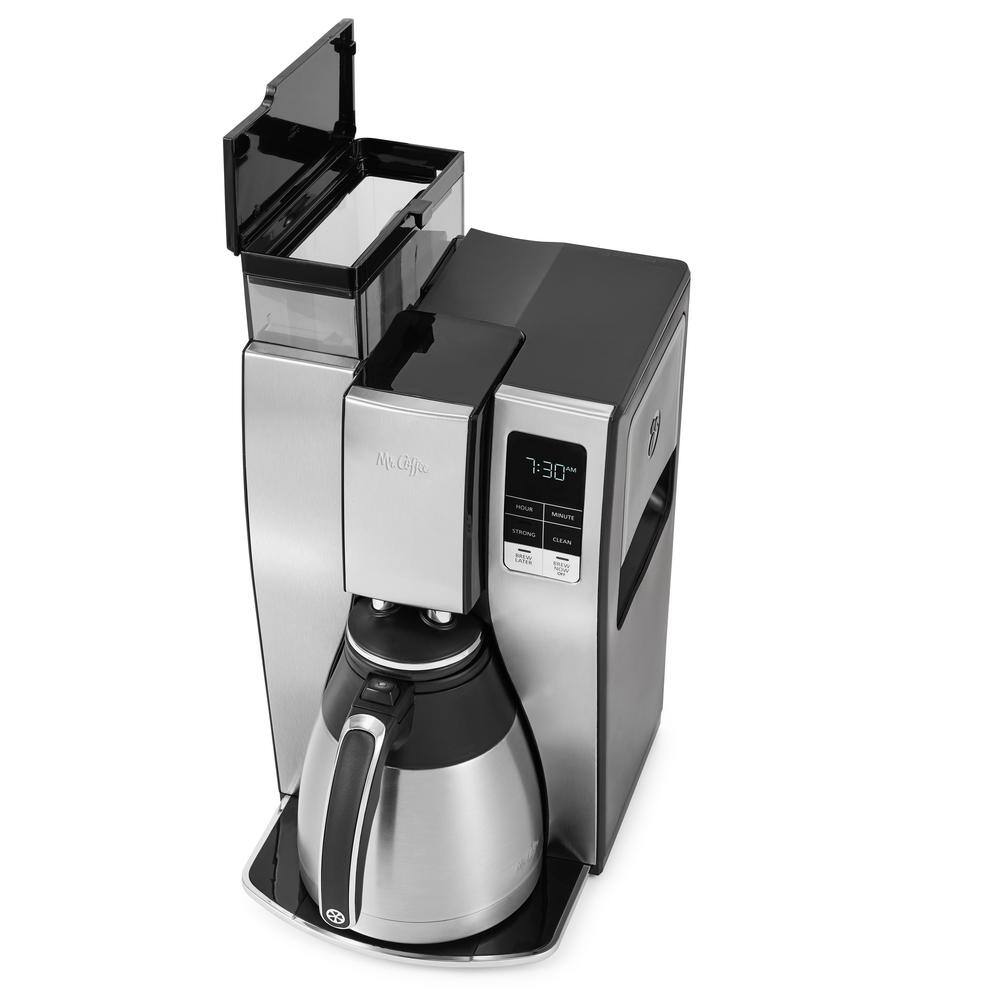Mr. Coffee 10-Tassen-Programmierbare Kaffeemaschine aus Edelstahl mit Thermoskanne – Modell 2133734 (Modelljahr 2025)
