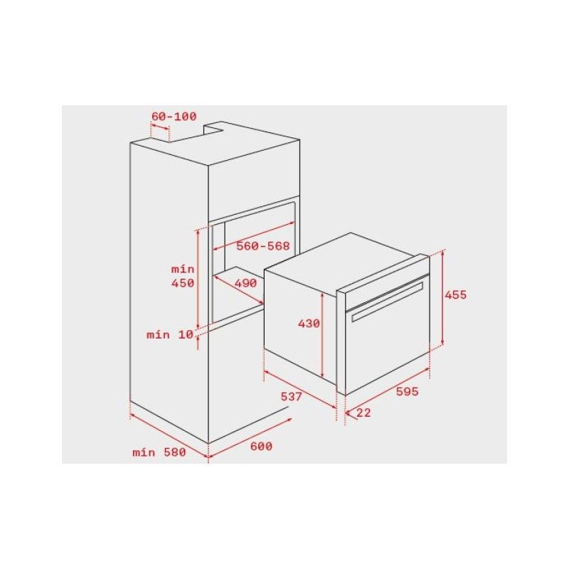 Teka Hsc644c 45cm Edelstahl-Backofen 40587603