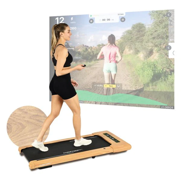2025 Walking Pad 4.2 Laufband – Elegantes Holzdesign (0–6 km/h). App-kompatibel.