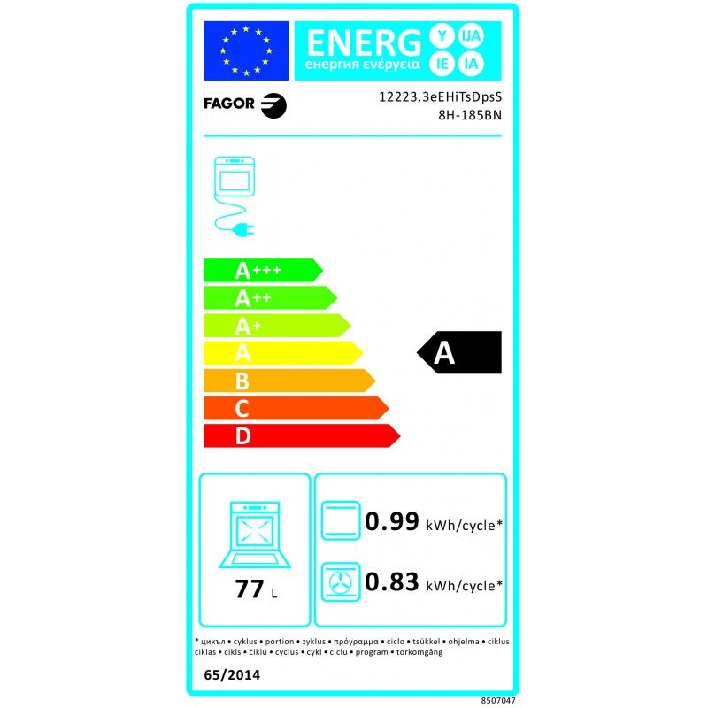 Fagor 8h-185bn Backofen