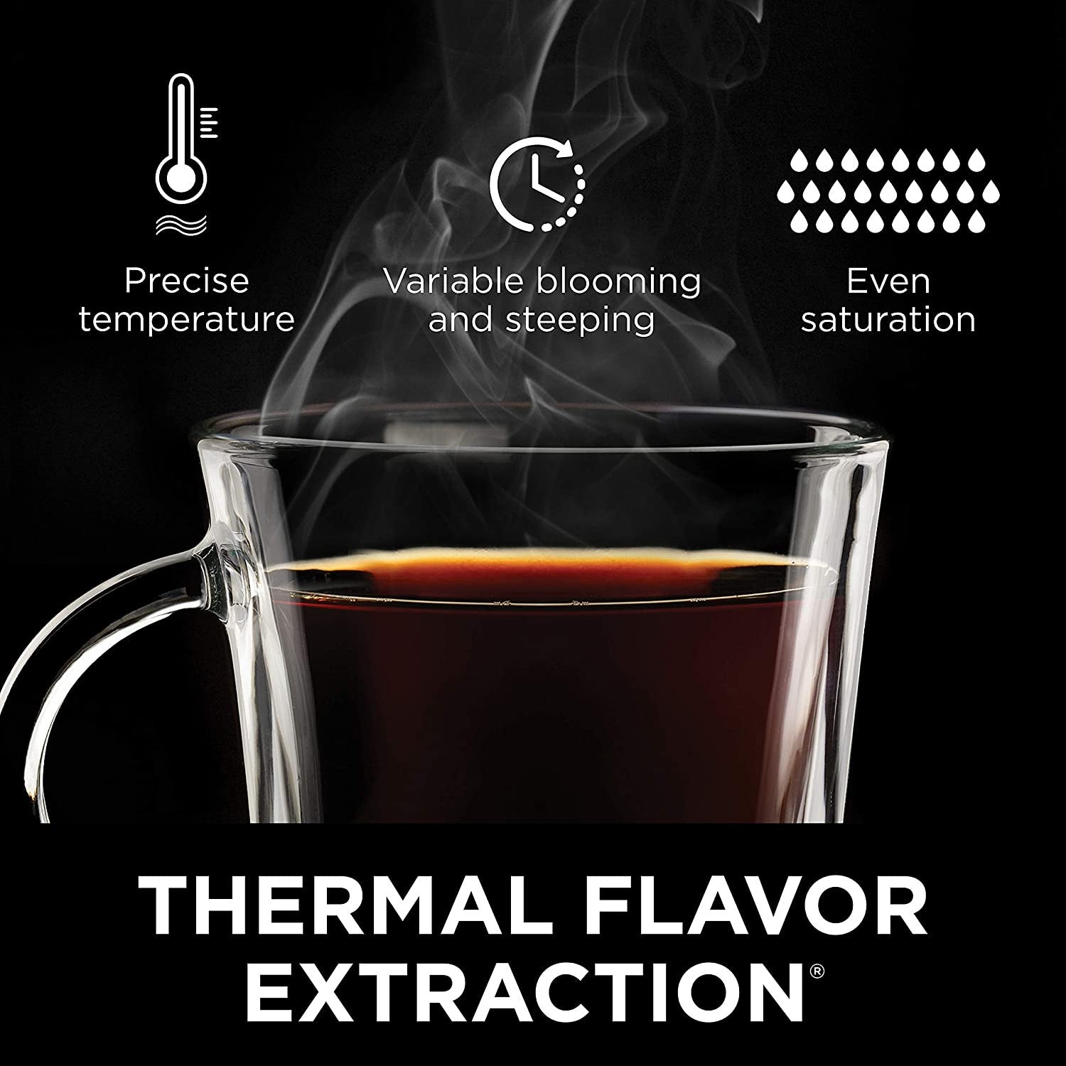 Ninja 2025 Heiß- und Kaltbrühsystem für Kaffee und Tee mit Auto-iQ-Technologie und Glaskaraffe