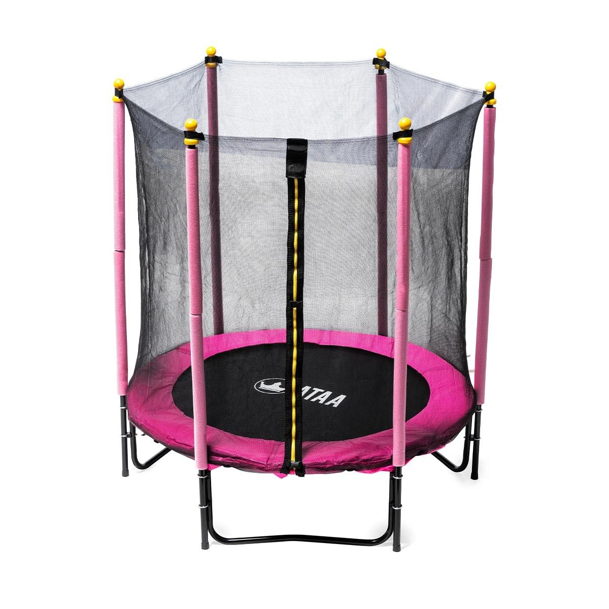 Kindertrampolin 140 Plus Pink - Outdoor-Spiele und Spielzeug für Kinder