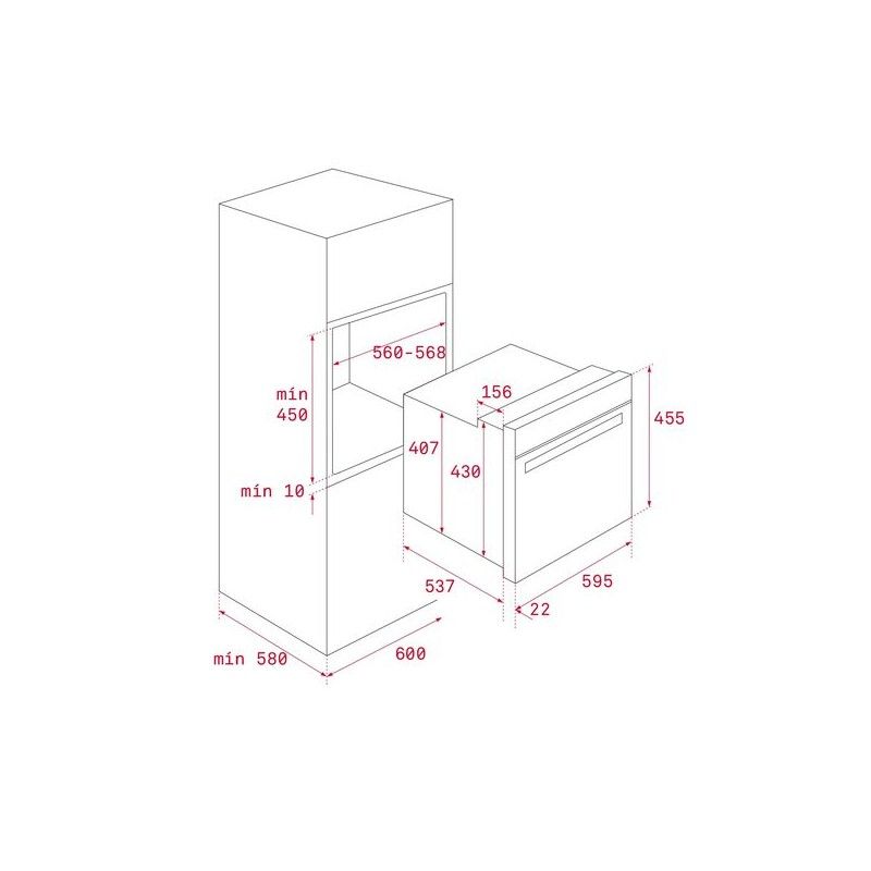 Teka HLC860P Backofen 45 cm Edelstahl + Schwarz 41534020