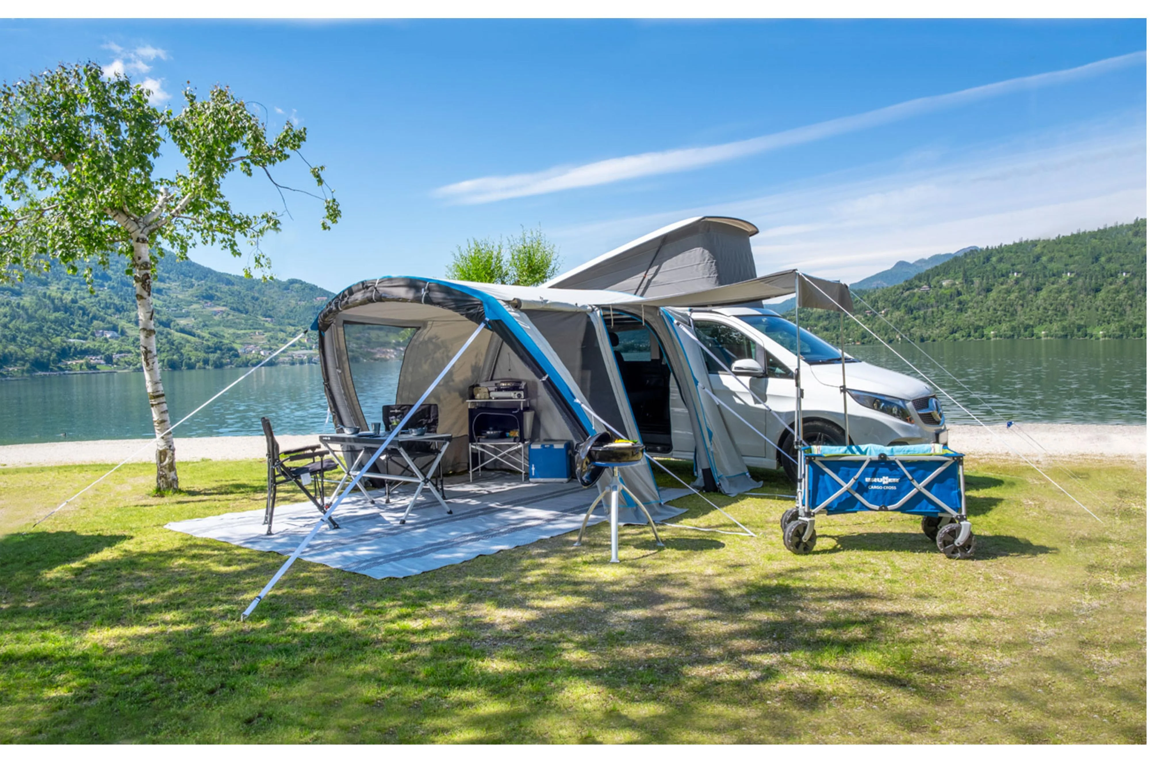 2025 Air Travel II A.I.R. TECH Aufblasbares Polycotton-Zelt – für Vans (Höhe 180–210 cm)