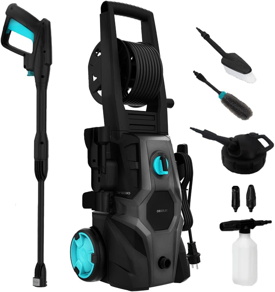 Cecotec HydroBoost 2400 AdvanceClean Hochdruckreiniger. 2400 W, für Haus, Garten oder Auto, Fördermenge 480 l/h, 180 bar Druck, Aluminiumpumpe, Aktionsradius 14 m