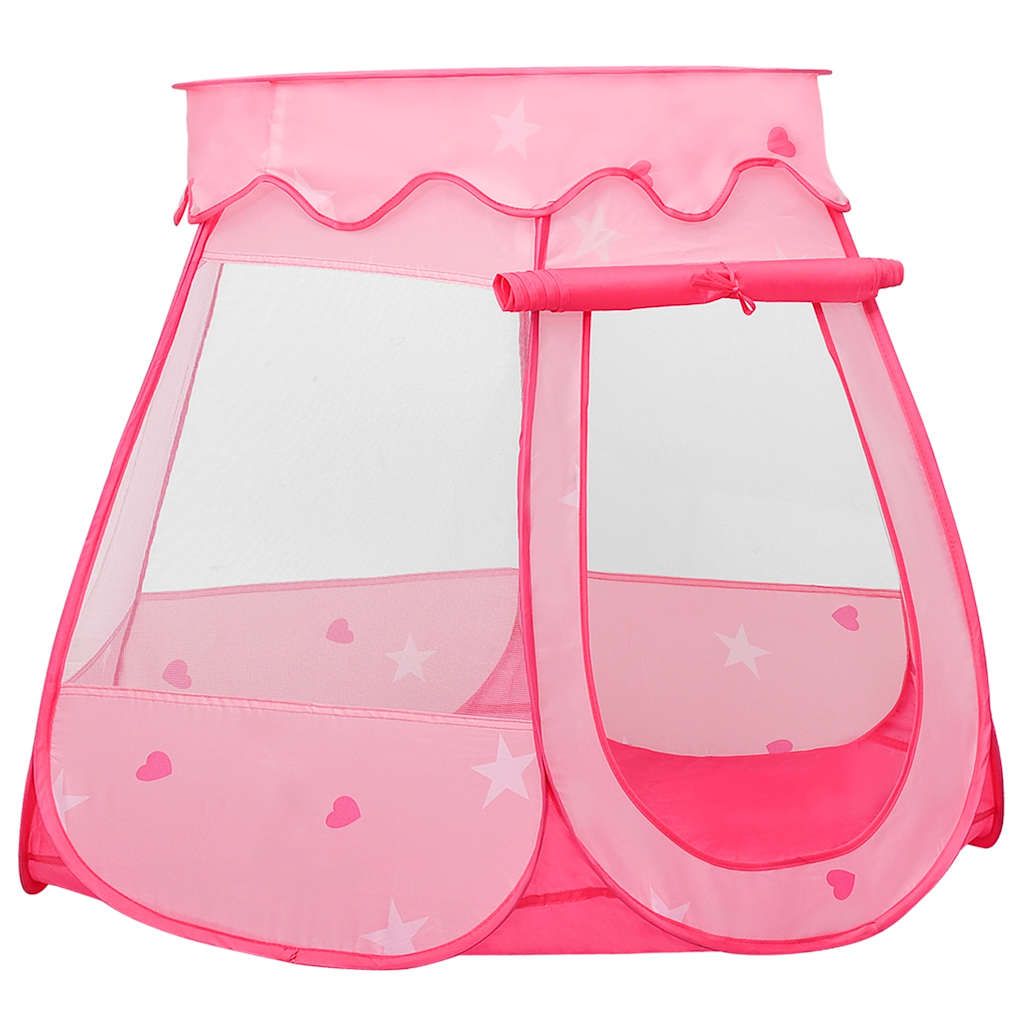 Rosa Kinderspielzelt 102x102x82 cm Vidaxl