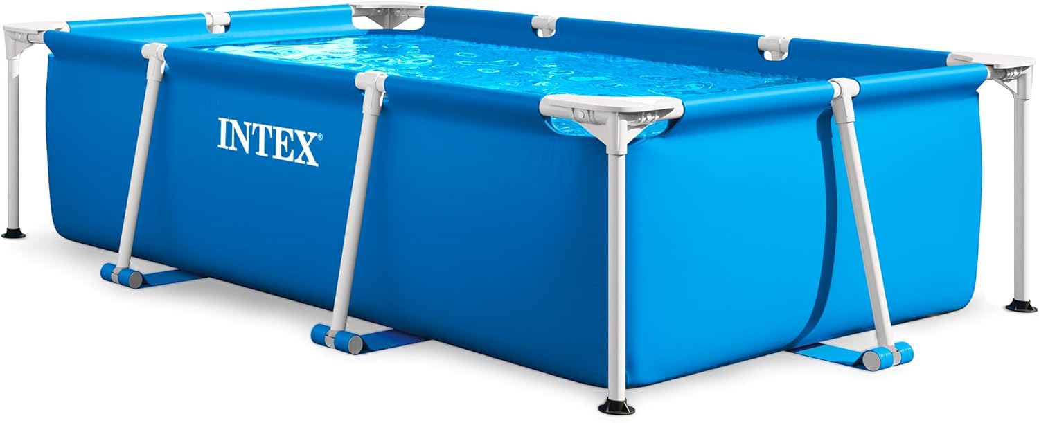Intex 28271NP – Kleiner Rahmen-Aufstellpool 260 x 160 x 65 cm, 2.282 Liter, Blau