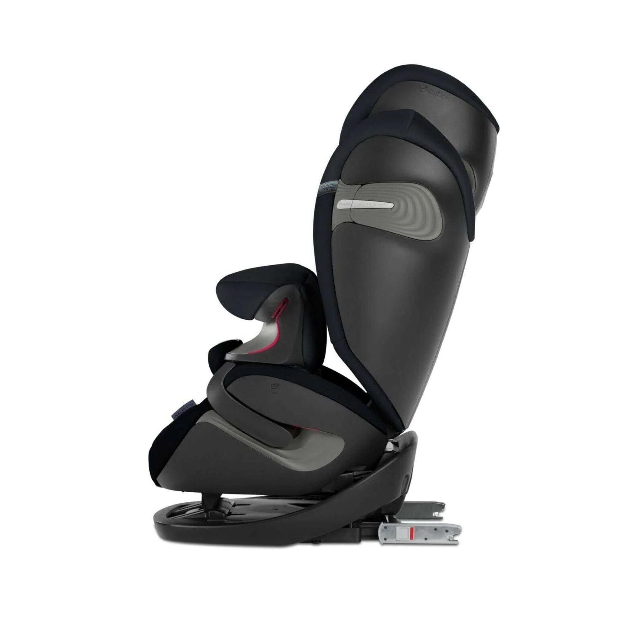 2025 CYBEX Gold Pallas S-Fix 2-in-1 Kindersitz für Autos mit ISOFIX-Befestigung, Tiefschwarz/Schwarz