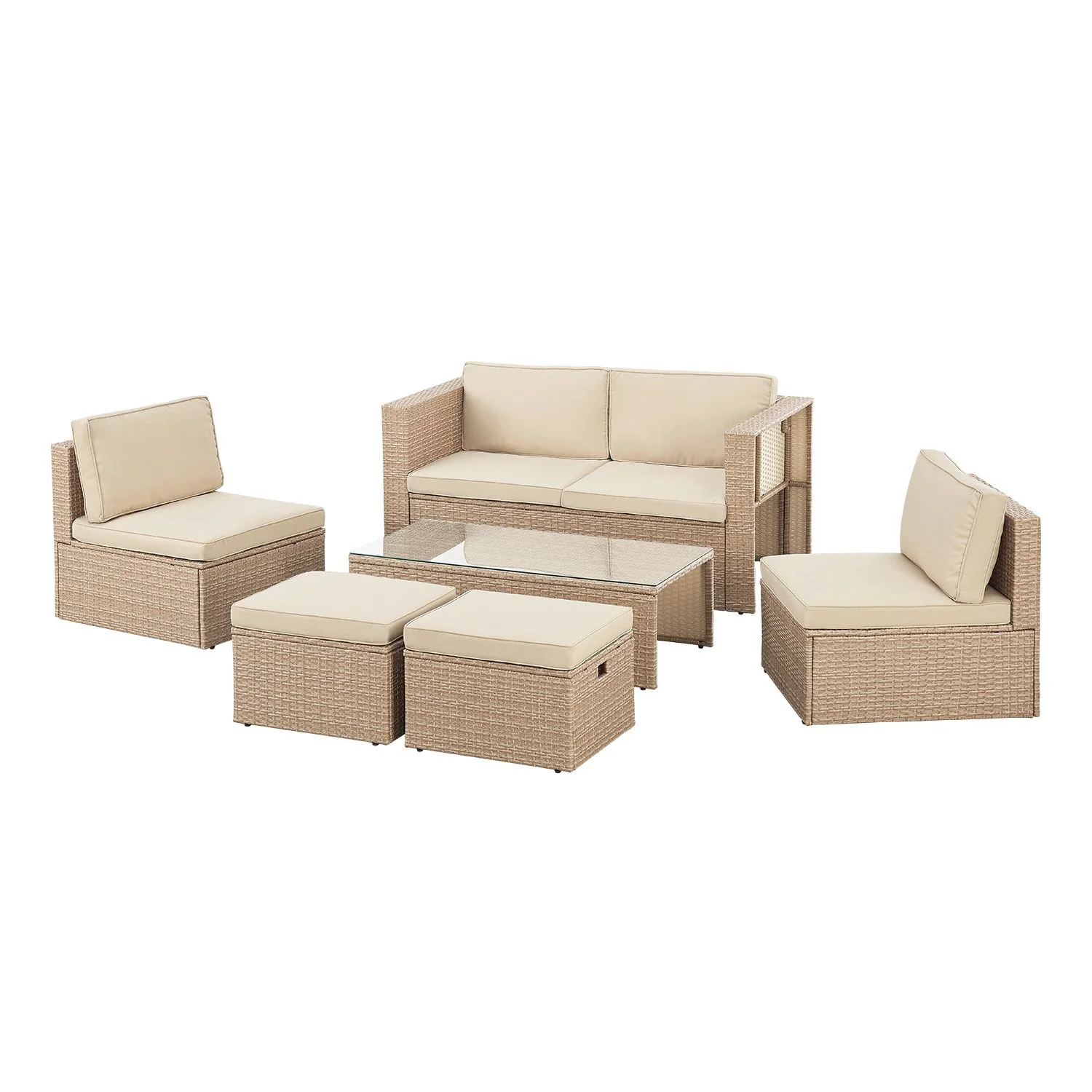 2025 Salou Poly Rattan Gartenset