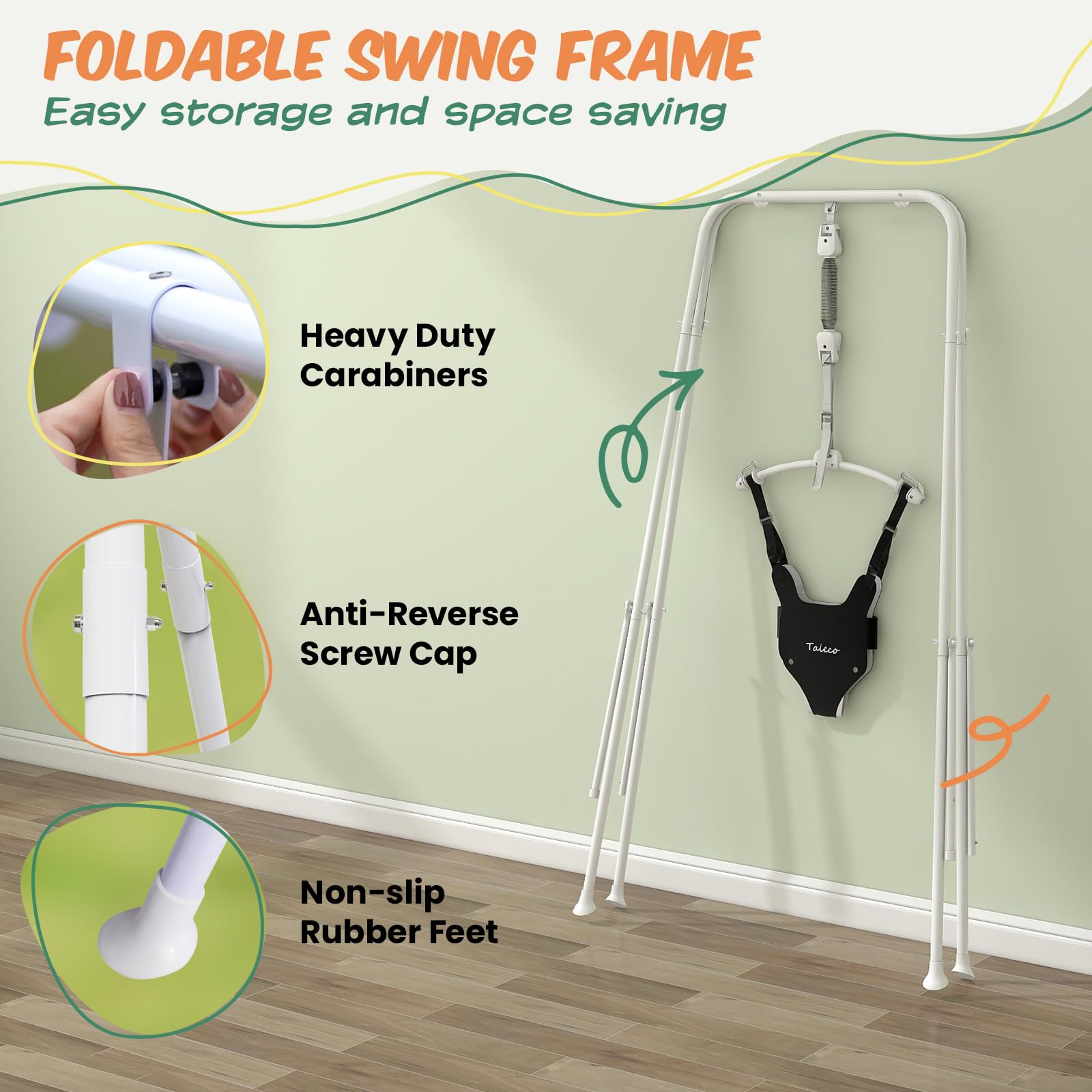 Faltbarer Baby-Jumper für drinnen und draußen