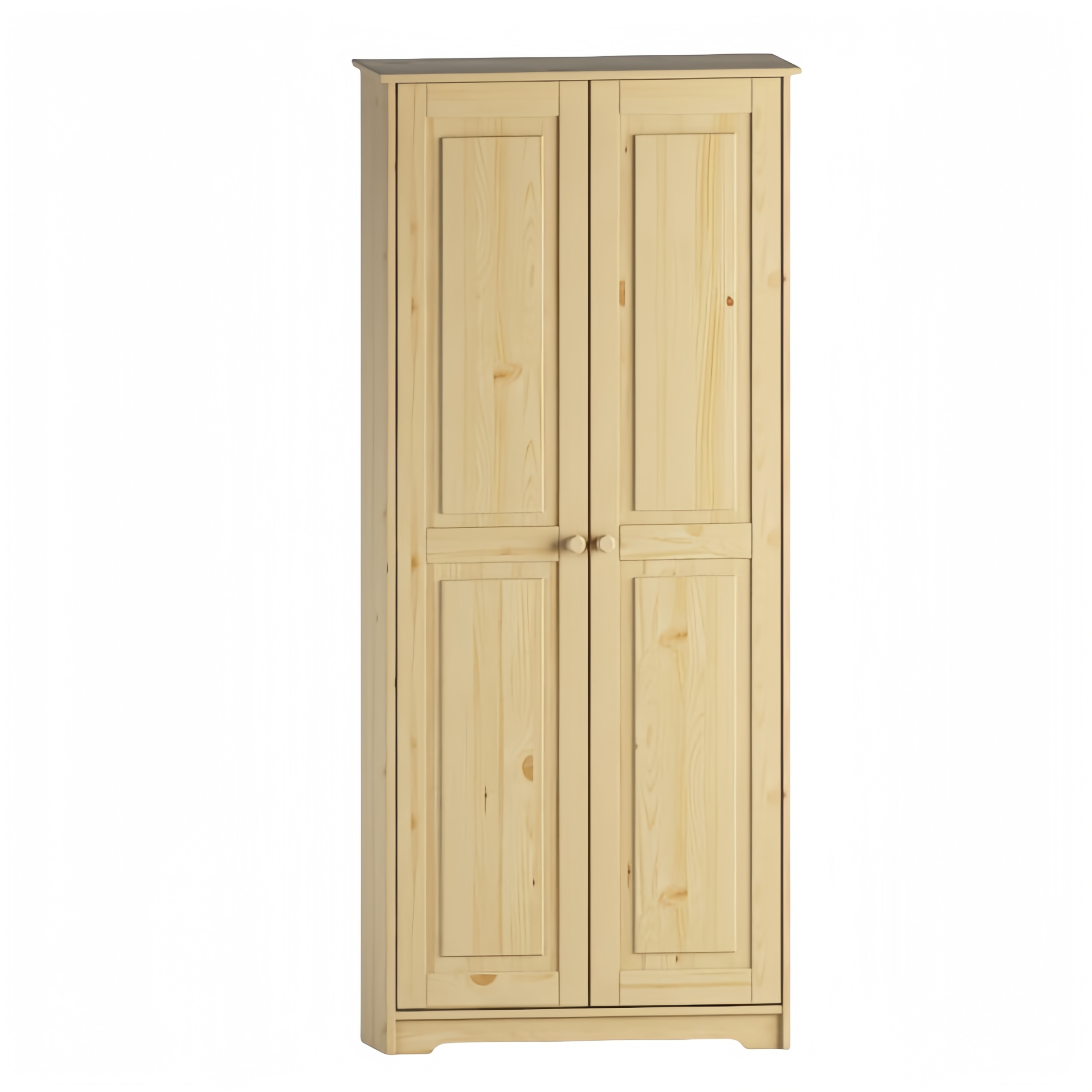 Vorratsschrank aus Massivholz, freistehender Küchenschrank, Kleiderschrank mit Regalen