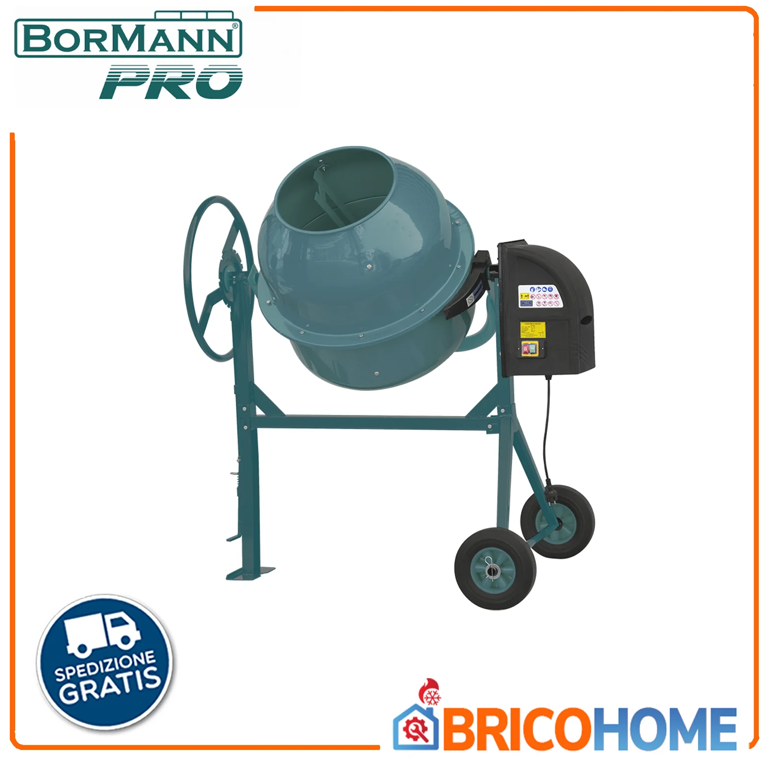 2025 BORMANN Pro 180 L 800 W Elektro-Betonmischer BMX1810