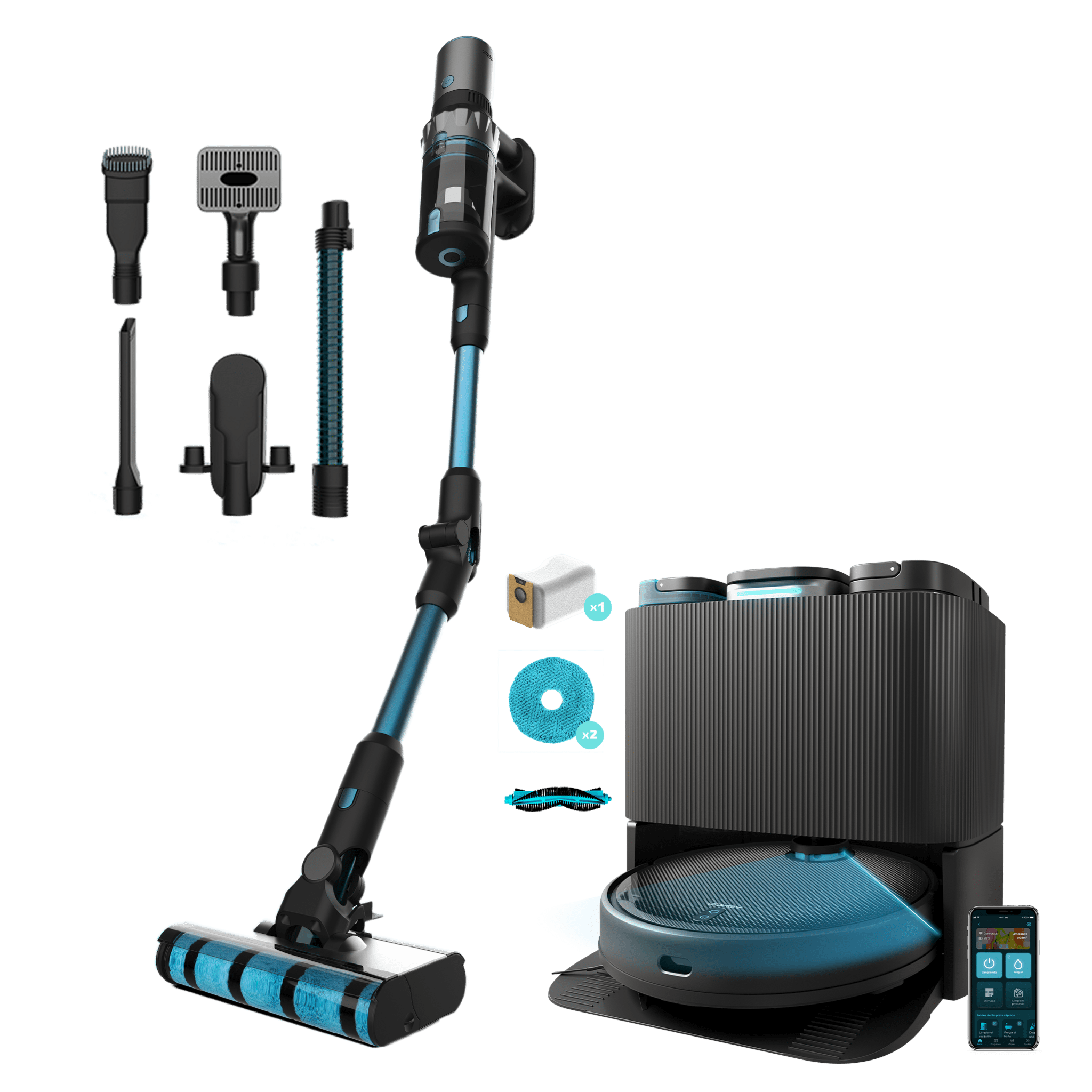 Conga 11090 Spin Revolution Home&Wash + Conga Rockstar 3500 Storm ErgoTwice Animal Set