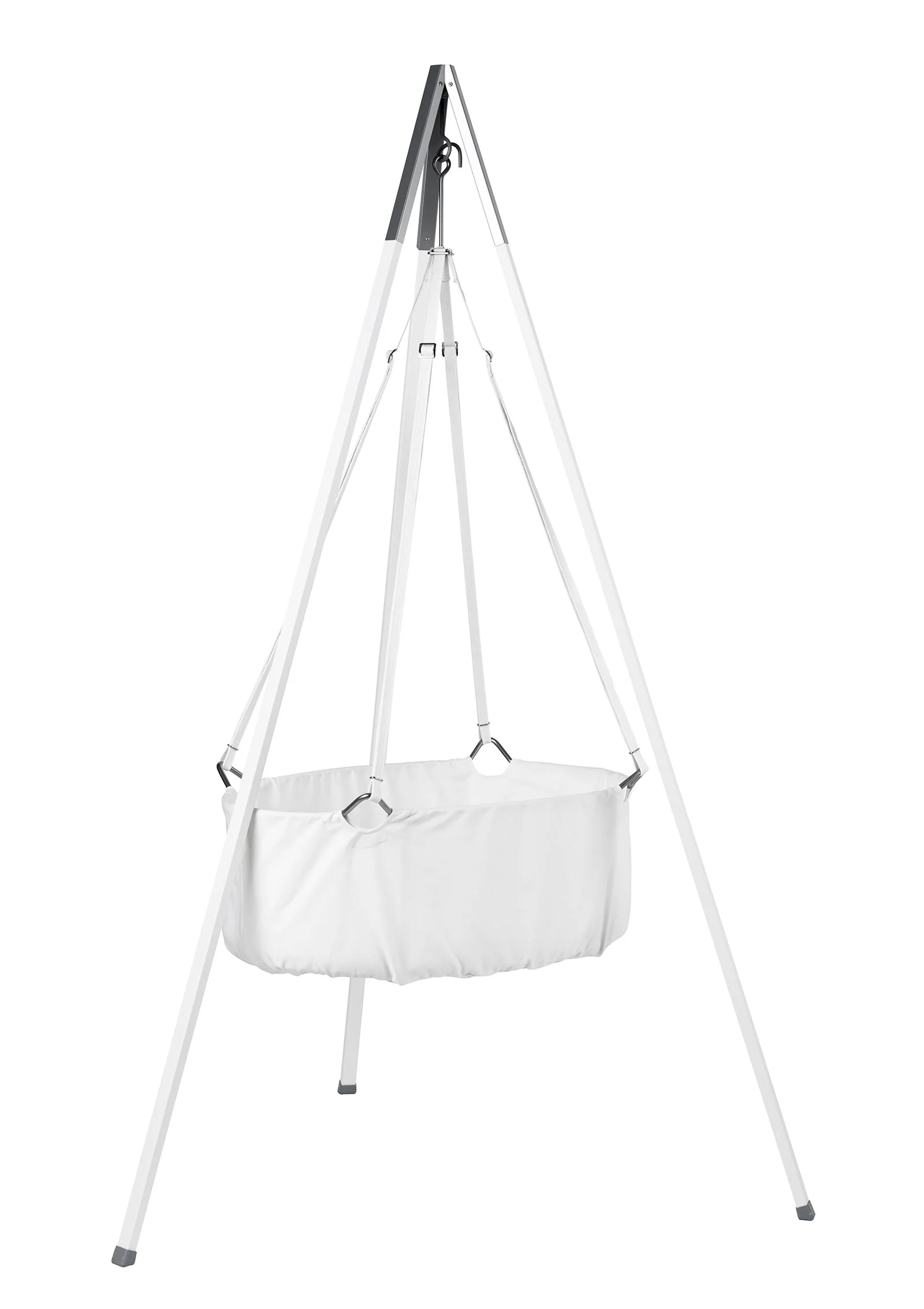 Kinderbett-Set „Classic“ (Modelljahr 2025) mit weißem/weißem Ständer