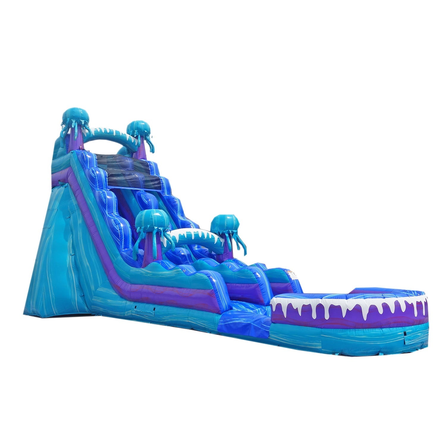 JumpOrange 2025 Gewerbliche elektrische aufblasbare Wasserrutsche mit Planschbecken | Für Erwachsene und Kinder | Inkl. Gebläse, Heringen und Aufbewahrungstasche | 5,8 m hoch x 11 m lang x 4,6 m breit