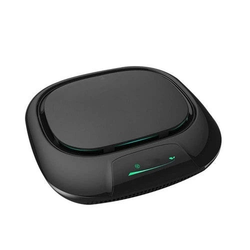 PBQWER Auto-Luftreiniger (Modelljahr 2025) mit intelligentem Luftbefeuchter und Aromatherapie. Interner Negativfilter und Ionisator – Schwarz