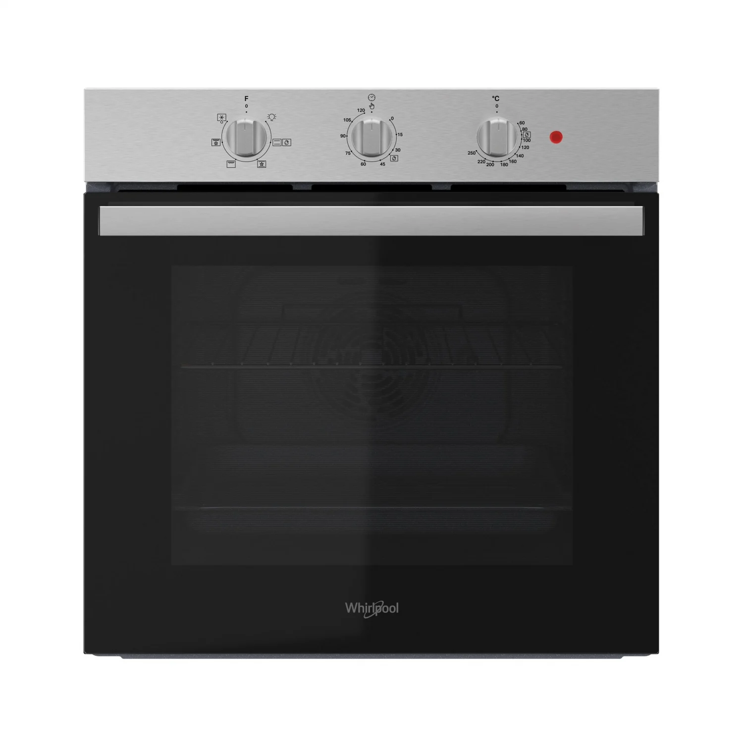 Whirlpool OMR35HR0X Multifunktionsbackofen, 1,5 kW, 71 l, Klapptür, 5 Kochfunktionen, Energieeffizienzklasse A – Edelstahl