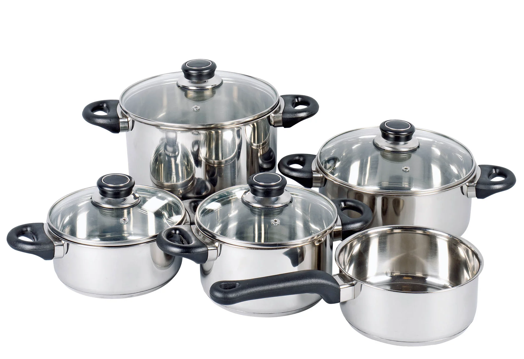 Apollo Edelstahl-Kochgeschirr-Set 2025. 5-teilig