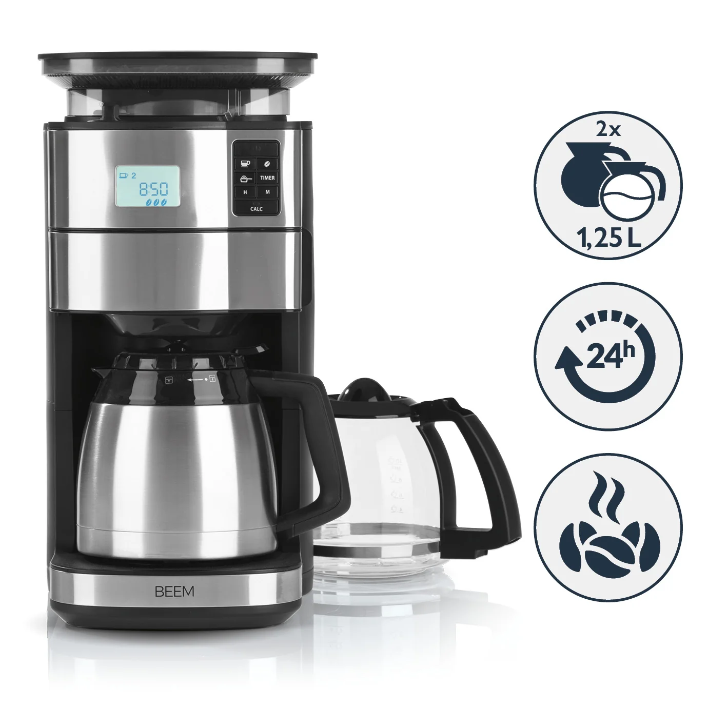 2025 FRESH-AROMA-PERFECT II – Filterkaffeemaschine mit integriertem Mahlwerk – Duo
