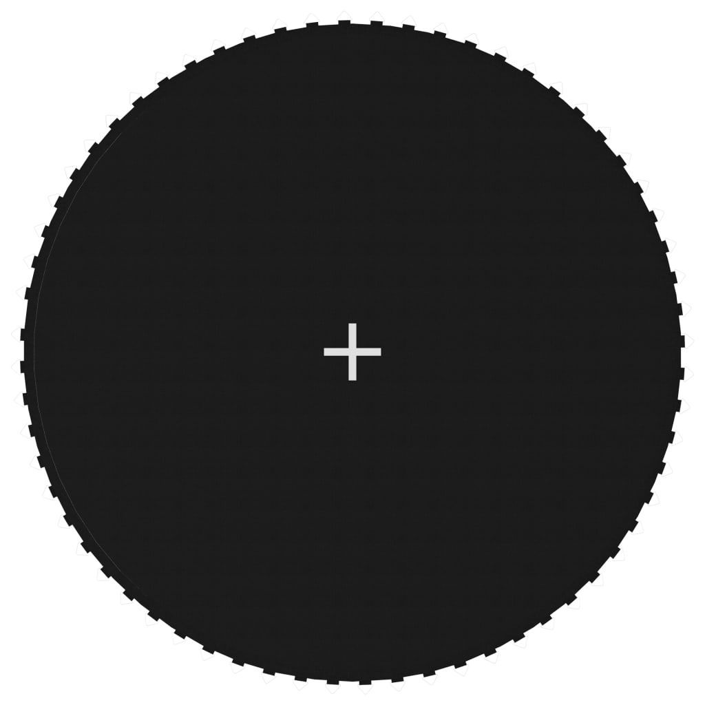 Sprungtuch für rundes Trampolin, Stoff, Schwarz, 3,66 m, Vidaxl