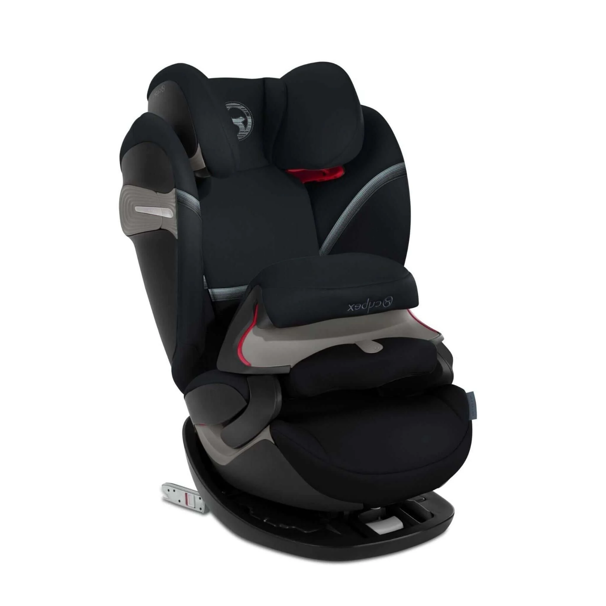 2025 CYBEX Gold Pallas S-Fix 2-in-1 Kindersitz für Autos mit ISOFIX-Befestigung, Tiefschwarz/Schwarz