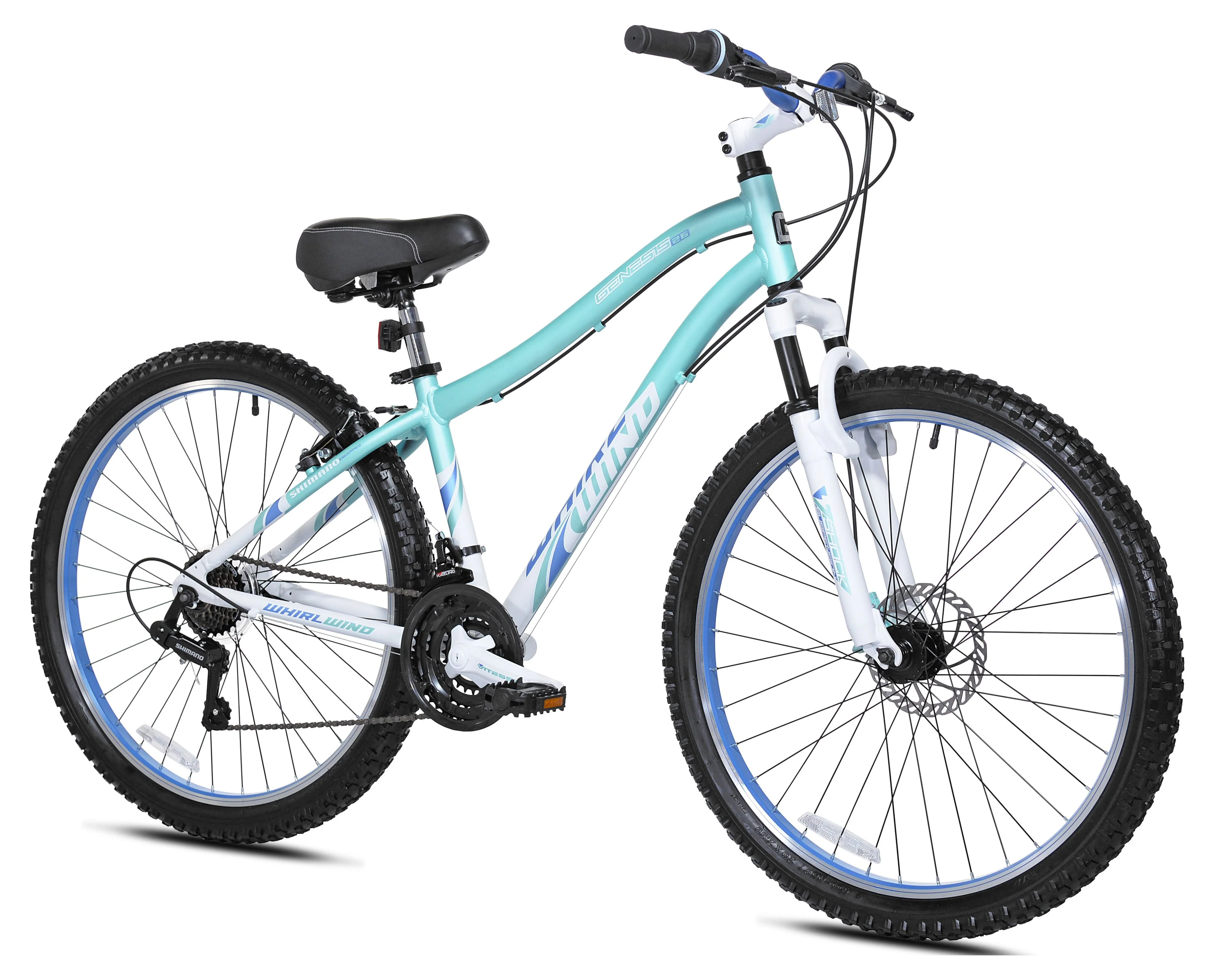 Genesis Whirlwind Damen-Mountainbike. 26 Zoll. Türkisblau.
