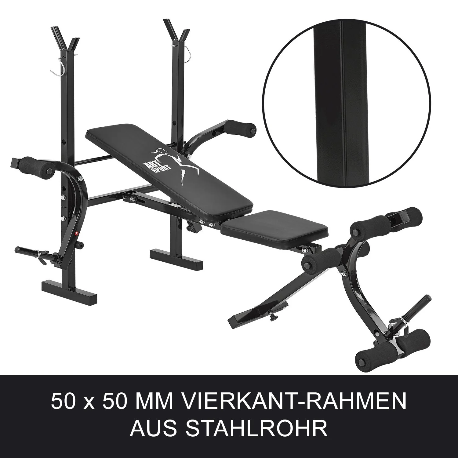 ProfiGym 1000 Hantelbank (Modelljahr 2025) mit Kurzhantelset