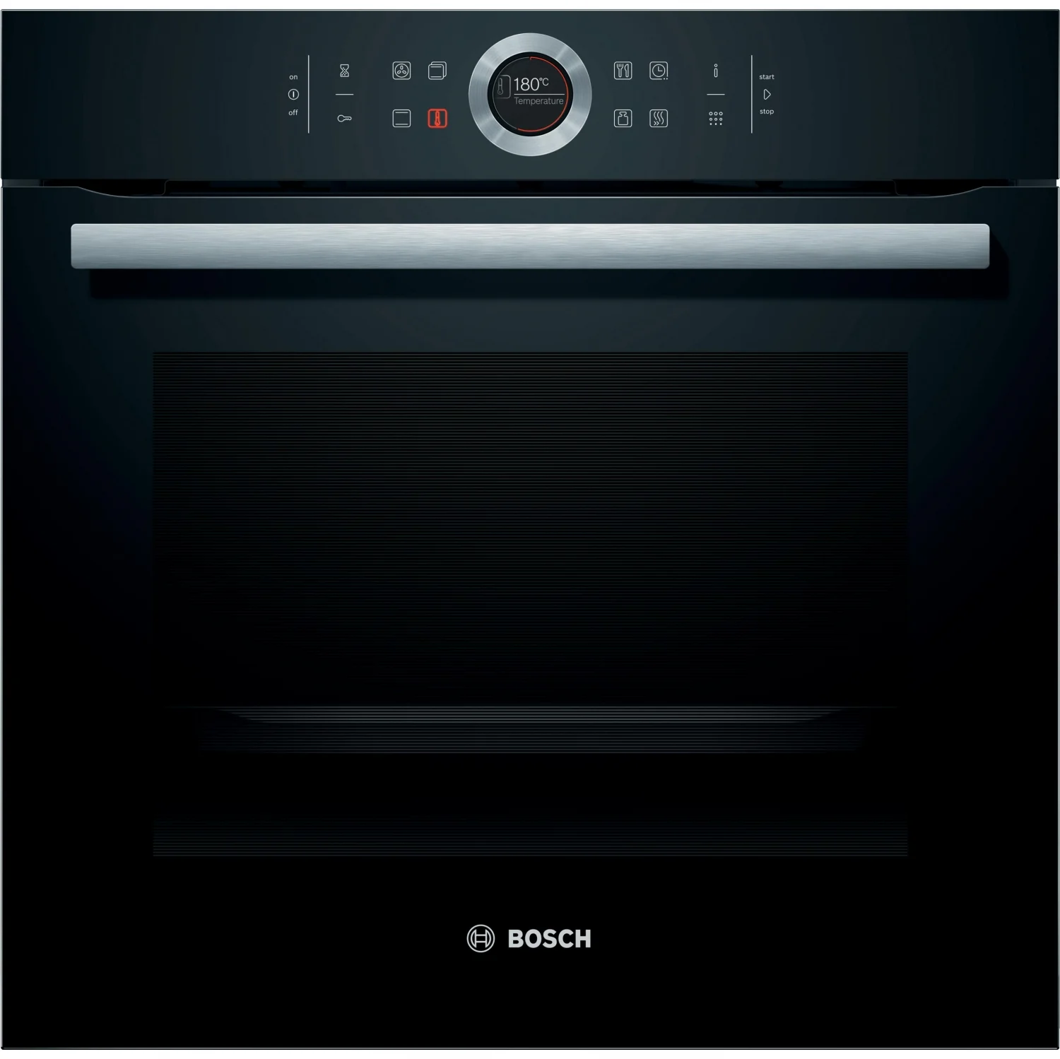 Bosch HBG675BB1 Multifunktionsbackofen, 3,6 kW, 71 l, Klapptür, 13 Kochfunktionen, Energieeffizienzklasse A+ – Schwarz