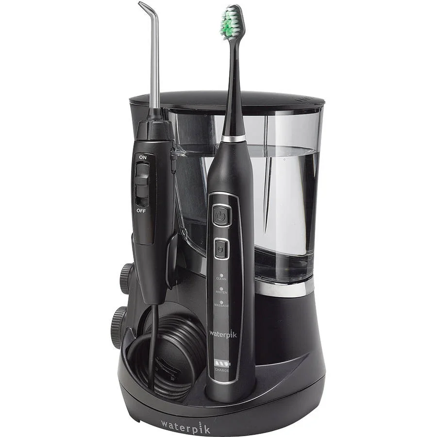 Waterpik Complete Care 5.0 Munddusche + Schallzahnbürste (Modelljahr 2025). Schwarz.