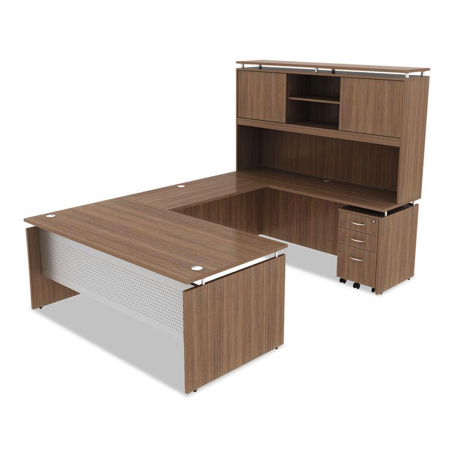 Alera SedinaAG Serie 72″ Schreibtisch mit Sideboard und Ablagefach, Farbe nach Wahl