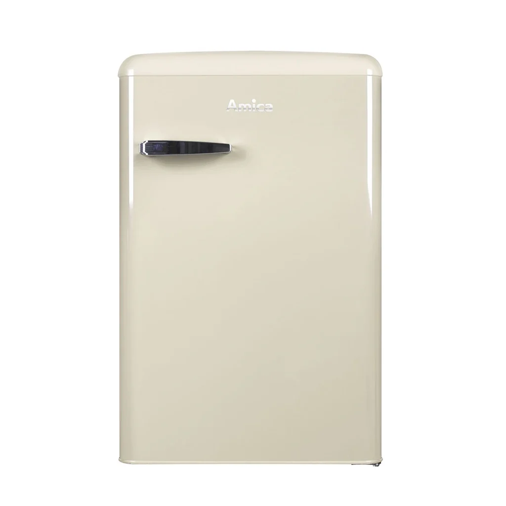 2025 Amica KS 15615 B Beige Retro Design Kühlschrank mit Gefrierfach