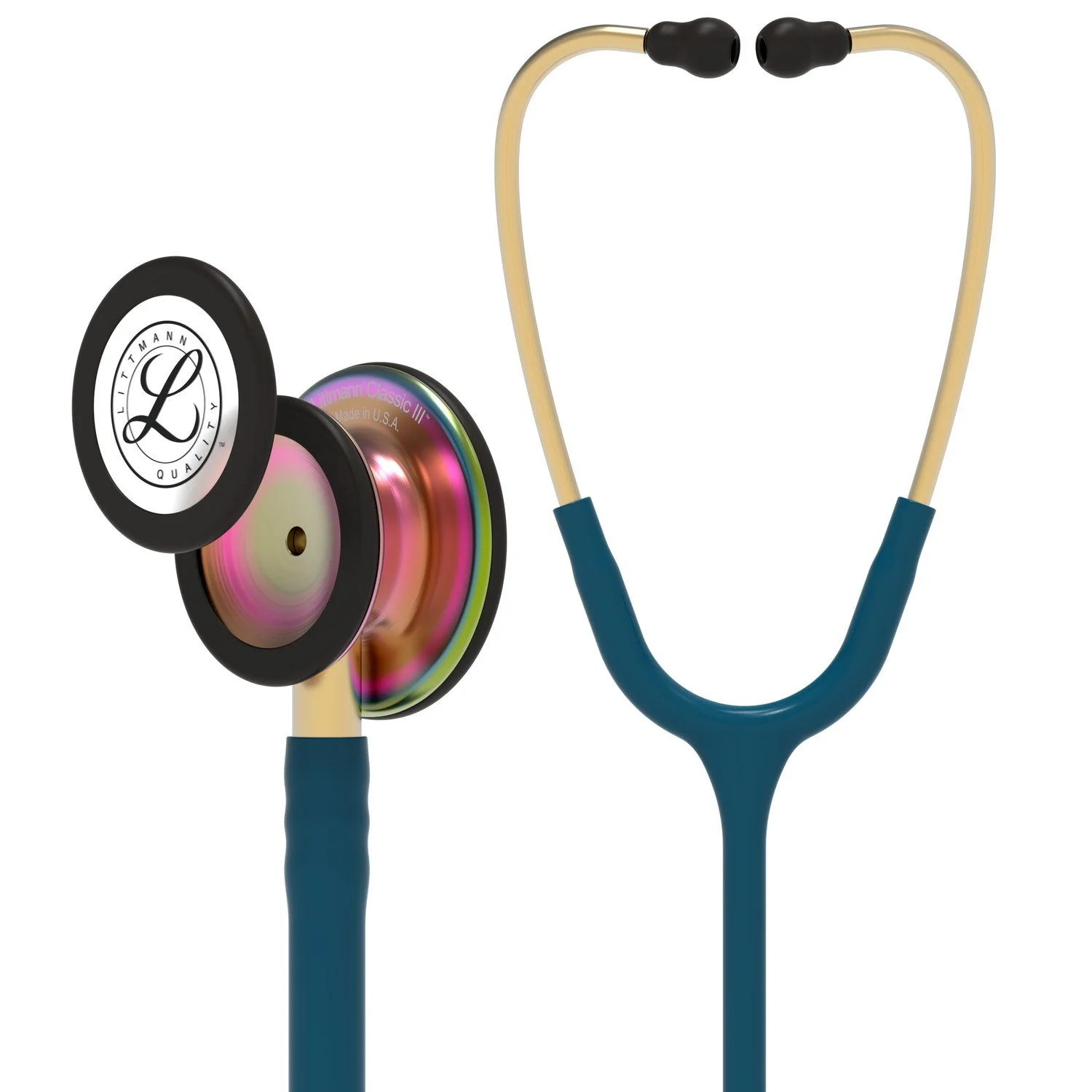 Littmann Classic III Überwachungsstethoskop 2025: Caribe Blue Rainbow 5807
