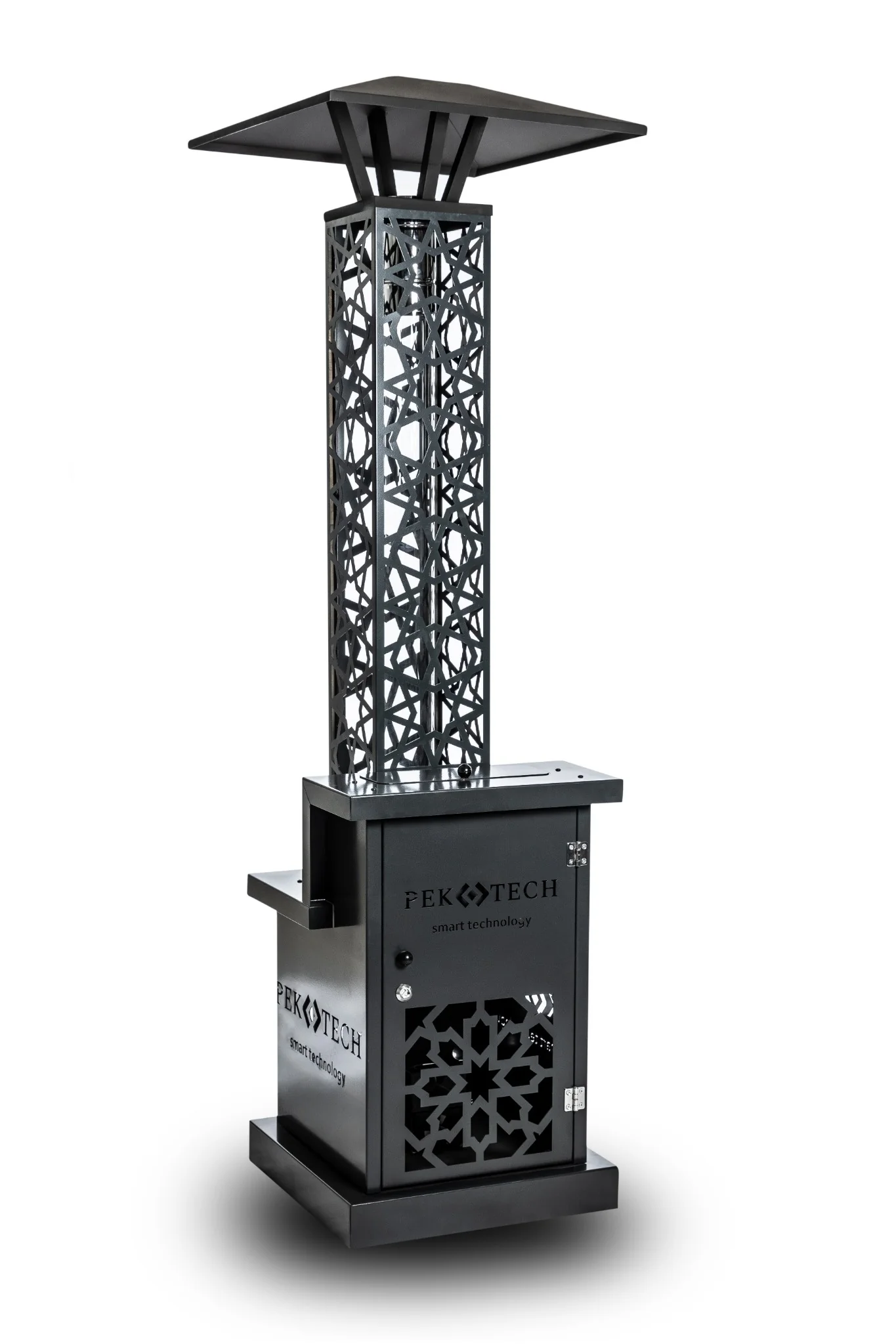 Pektech Peluxe Anthrazit 2025 – Eleganter Pelletofen für Garten, Terrasse und Restaurants